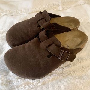 Birkenstock Boston suede clog like new size 40